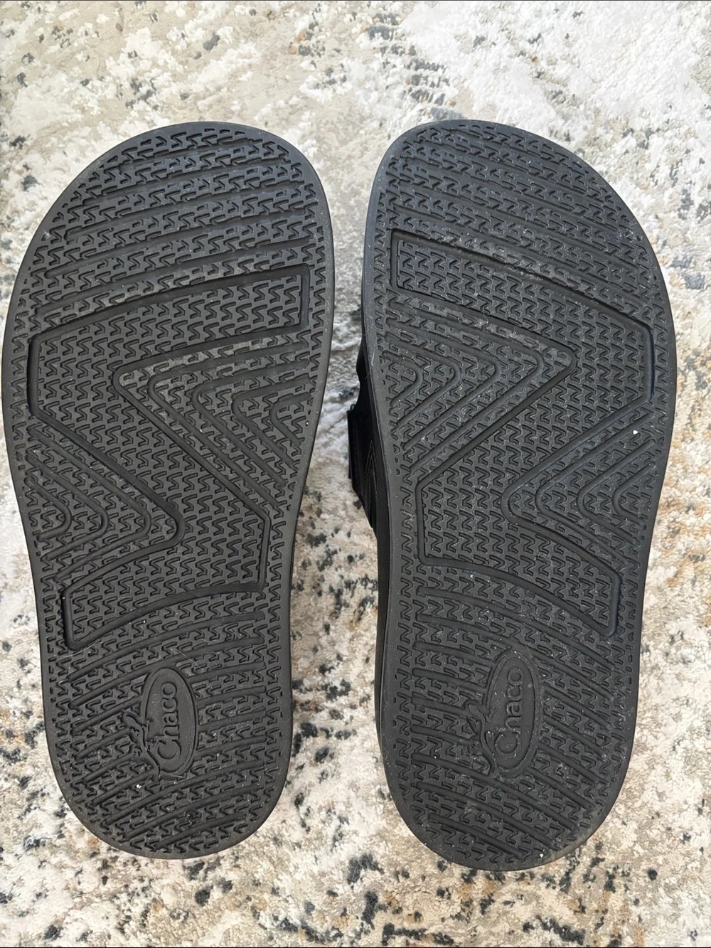 Chaco Black Double-Strap Slide Sandals with Buckle